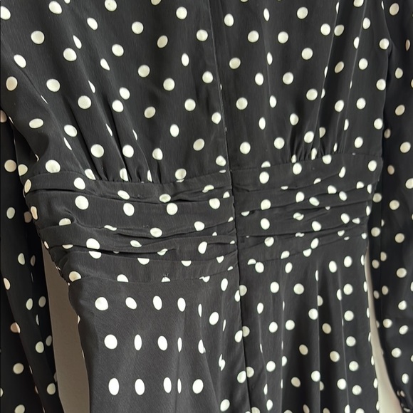 Adelyn Rae Elegant Black Polka Dot Dress small - Picture 14 of 14